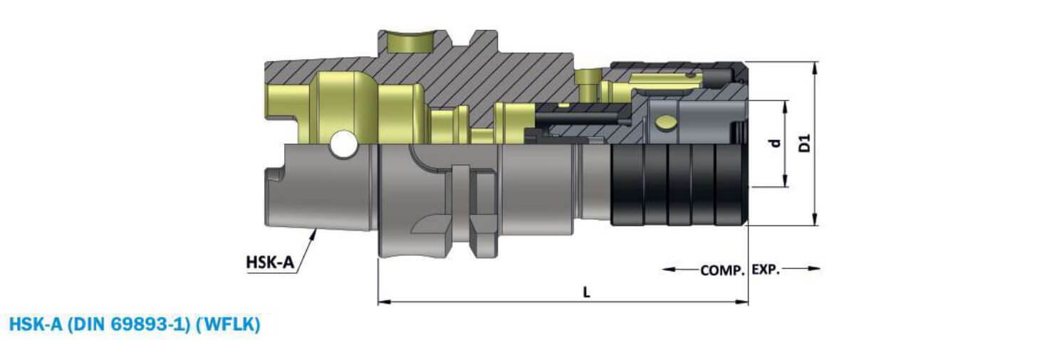 HSK-A100 TWFLK1 90 TAPPING ATTACHMENT